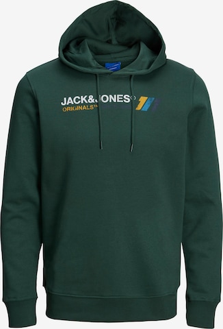 JACK & JONES Mikina 'Nate' – zelená: přední strana