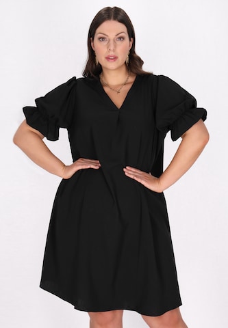 Robe d’été faina en noir : devant