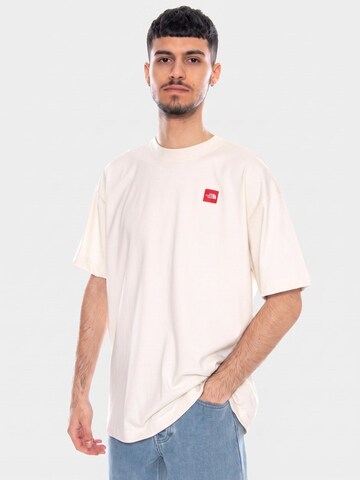 THE NORTH FACE Shirt 'M TNF RB S/S Tee White Dune' in White: front