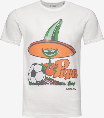 Recovered T-Shirt 'FIFA World Cup 1986' in Weiß: predná strana