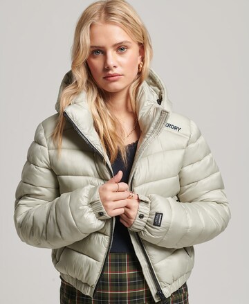 Superdry Prechodná bunda - Sivá: predná strana