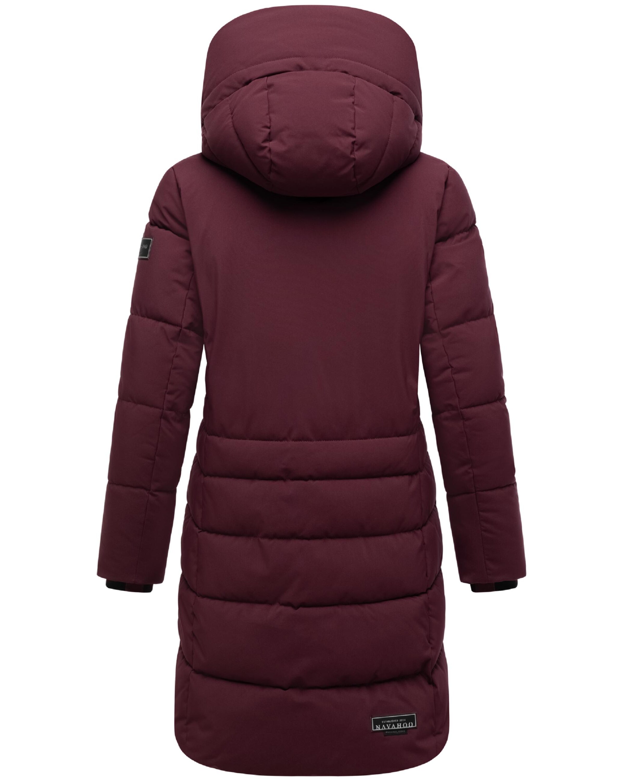 NAVAHOO Winter coat 'Mondnebel XIV' in Red