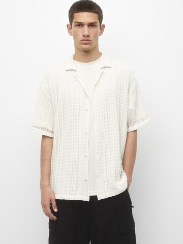 Pull&Bear Comfort fit Overhemd in Wit: voorkant
