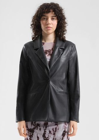 QS Blazers in Zwart: voorkant