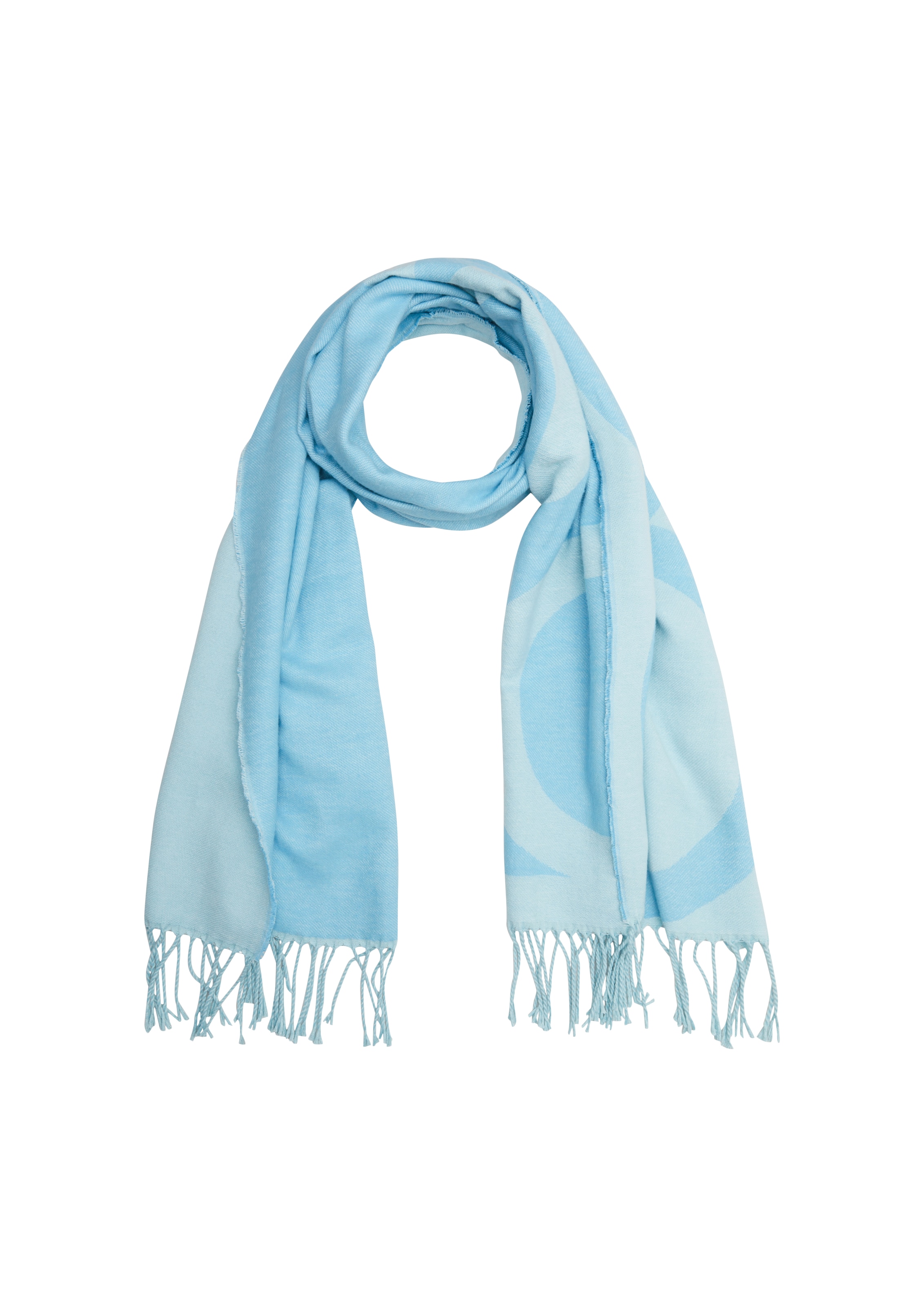s.Oliver Sjaal in Blauw: voorkant