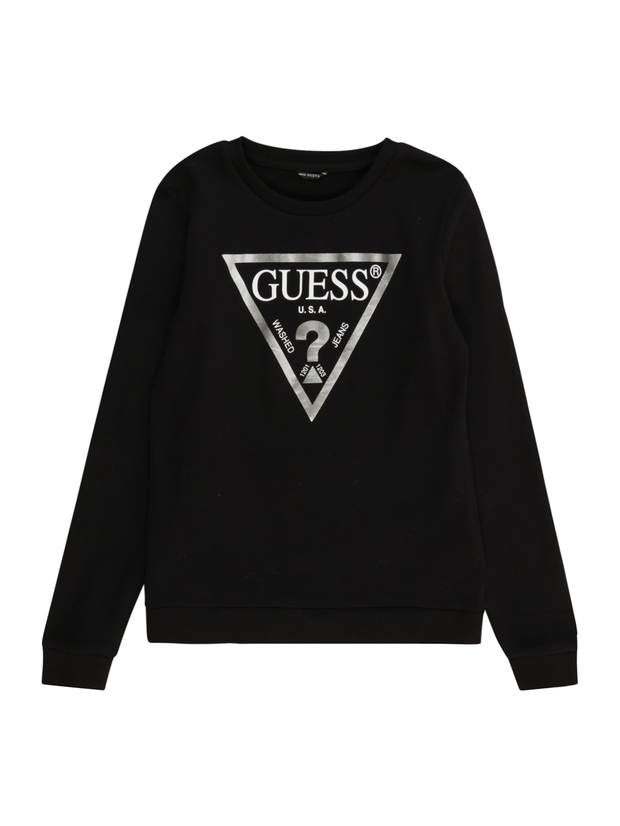 GUESS Sweatshirt in Black: front