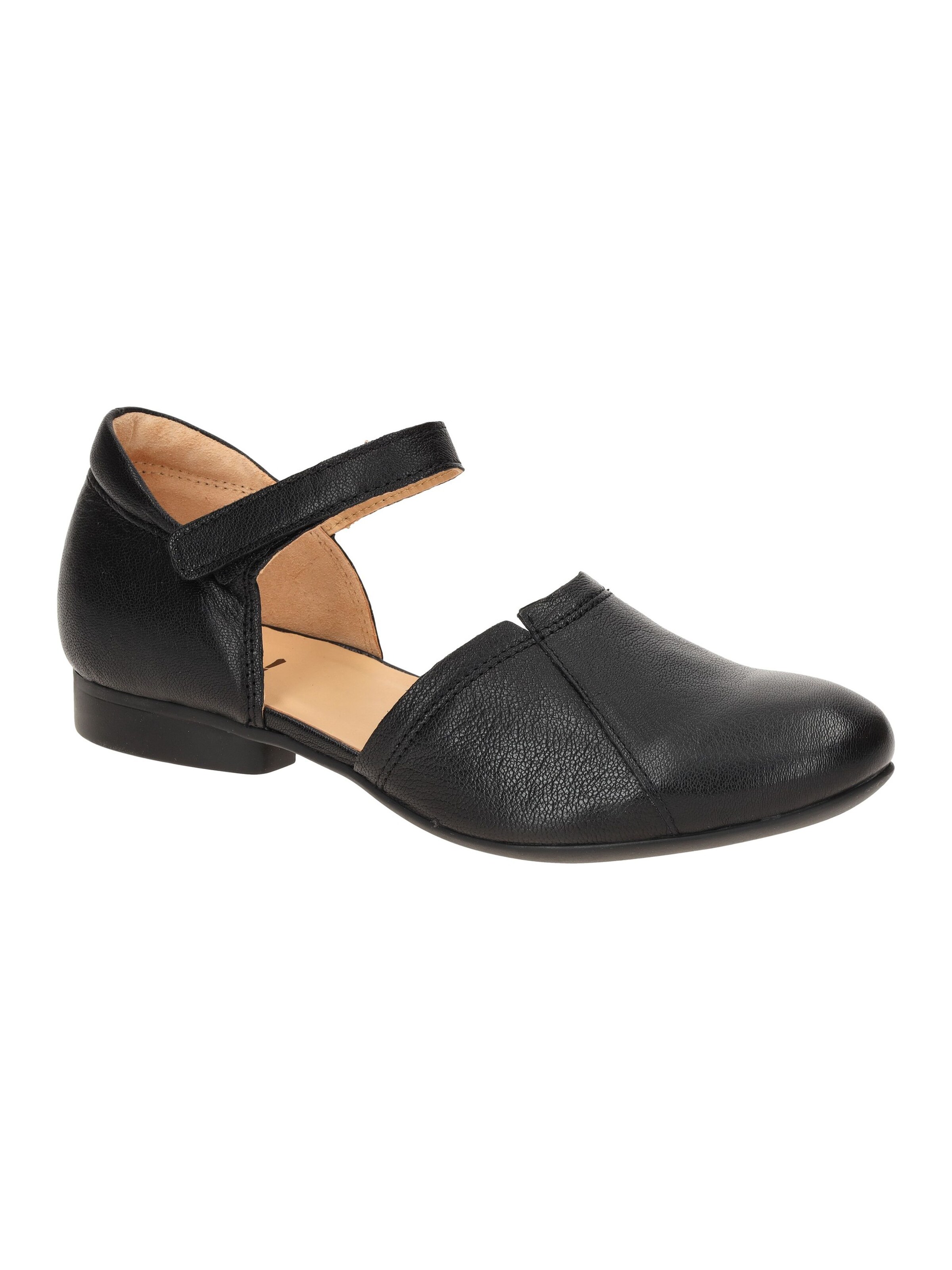 THINK! Ballet Flats in Black: front