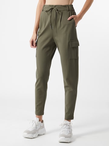 ONLY Tapered Cargo Pants 'Poptrash Easy' in Green: front