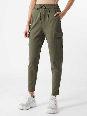 Effilé Pantalon cargo 'Poptrash Easy' ONLY en vert : devant