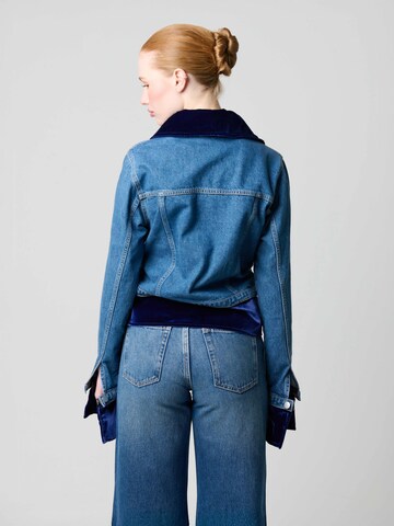 Fenice Between-season jacket 'Denim Velvet Fusion' in Blue