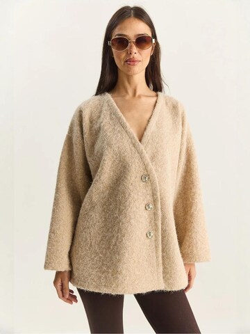 Cardigan Bianco Lucci en mélange de couleurs