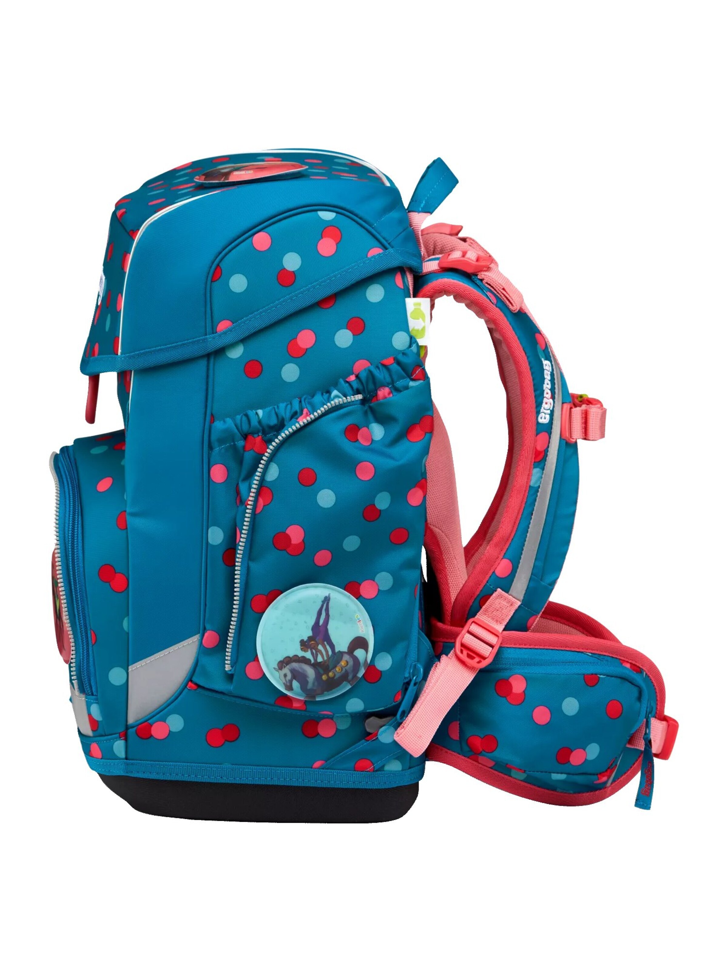ergobag Backpack 'Schulranzen-Set cubo Set' in Green