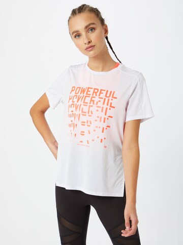 T-shirt fonctionnel 'Tech Touch' Superdry en blanc : devant