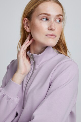b.young - Sweatshirt 'PUSTI' em roxo