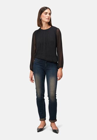 zero Bluse in Schwarz