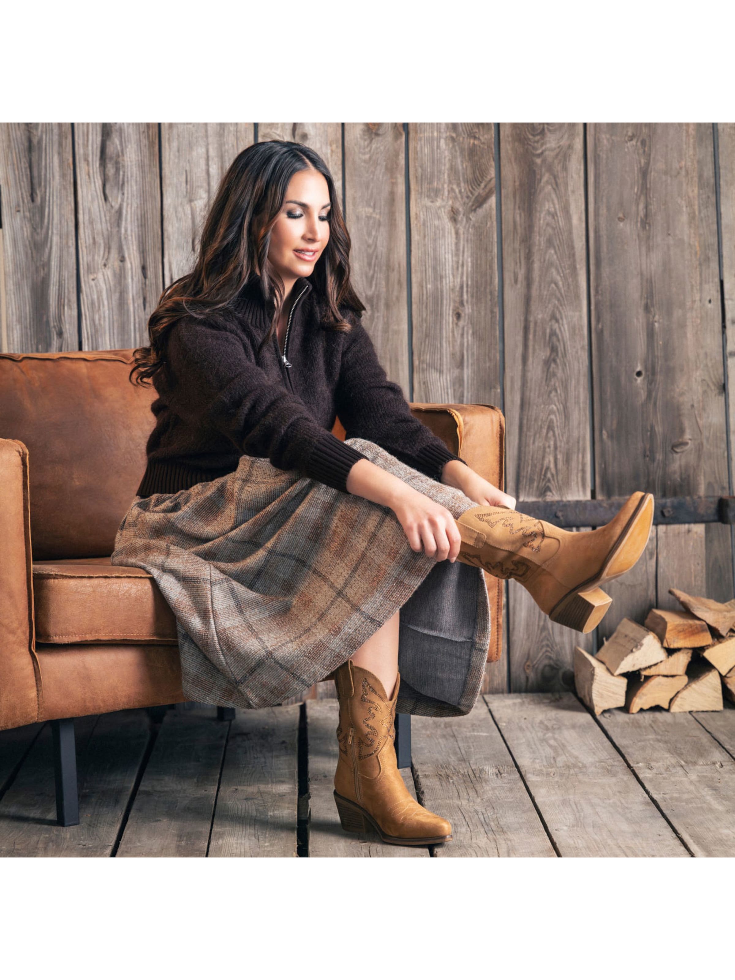 Palado by Sila Sahin Boots 'Meldy' in Brown