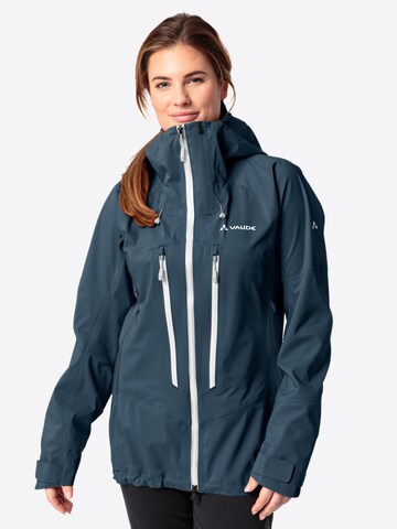 VAUDE Outdoorjas 'Monviso' in Blauw: voorkant