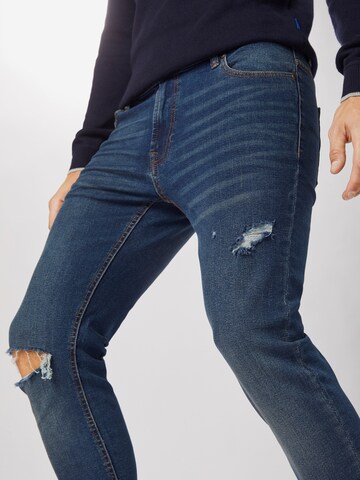 Denim Project Слим Джинсы 'MR. BLACK' в Синий