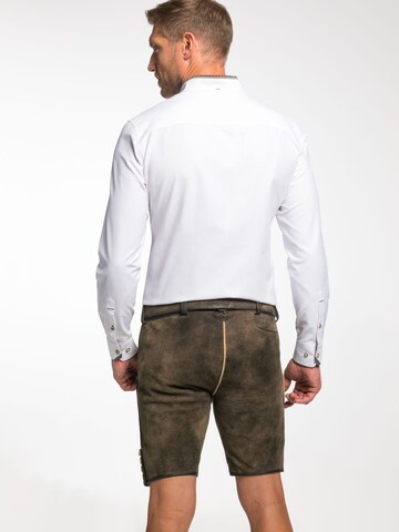 Coupe regular Chemise folklorique 'Engadin' SPIETH & WENSKY en blanc
