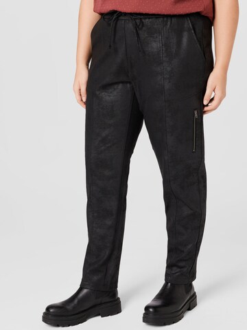 Esprit Curves Regular Панталон в черно: отпред