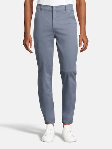 Coupe slim Pantalon chino AÉROPOSTALE en bleu : devant