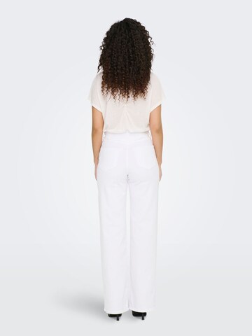 Wide leg Jeans 'Juicy' di ONLY in bianco