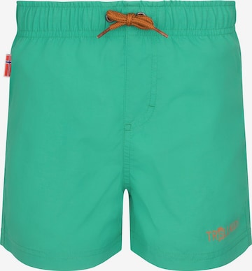 TROLLKIDS Board Shorts in Green: front