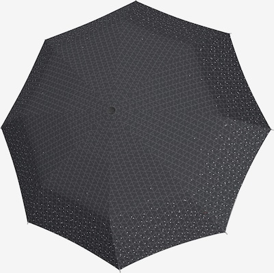 KNIRPS Regenschirm in hellgrau / schwarz, Produktansicht