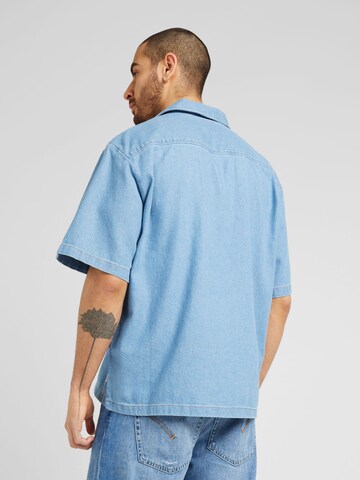 HUGO - Regular Fit Camisa 'Eligino' em azul