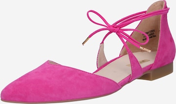 Paul Green Ballerina met riempjes in Roze: voorkant