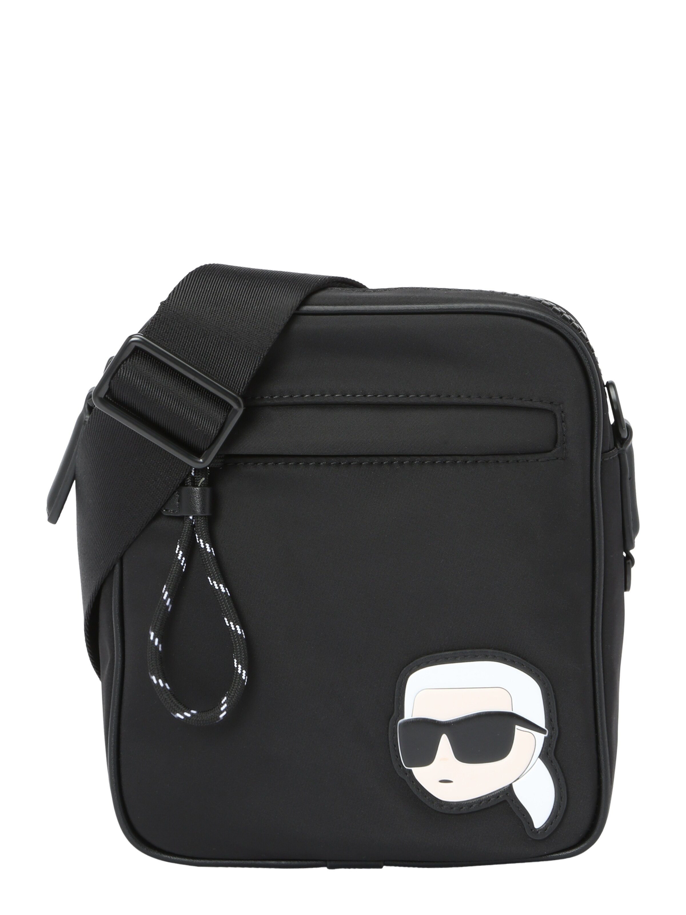 Karl Lagerfeld Taška cez rameno 'IKONIK 2.0' - Čierna: predná strana