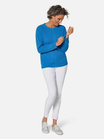 Goldner Pullover in Blau