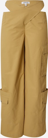EDITED Loose fit Cargo Pants 'Majira' in Beige: front