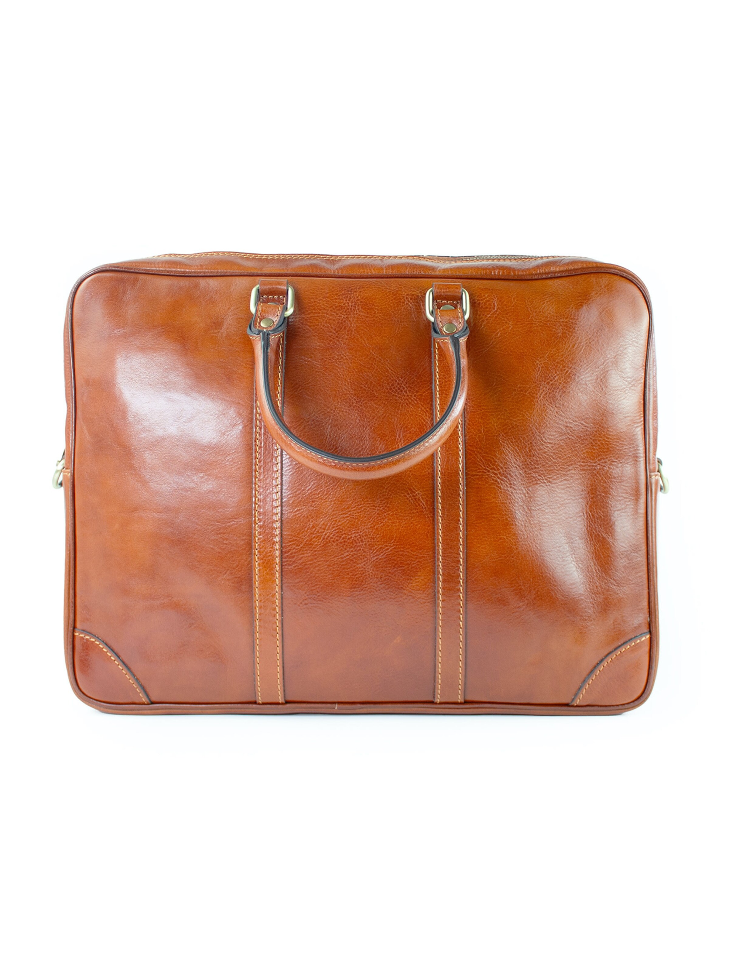 lePelou - Maletín 'EMILIO' en marrón: frente