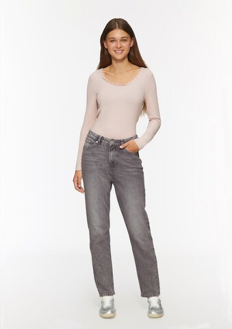 QS Tapered Jeans 'Tizie' in Grijs: voorkant