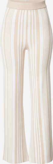 Pantaloni 'KISHA' 4th & Reckless pe culoarea pielii / alb natural, Vizualizare produs