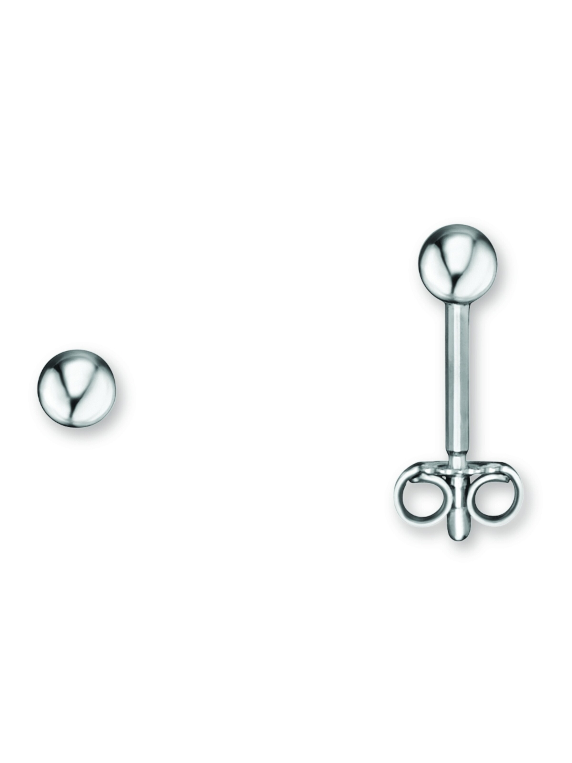 ONE ELEMENT Ohrringe in Silber: Vorderseite