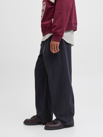 JACK & JONES Wide leg Veckad byxa 'JPSTBILL RHINE' i blå