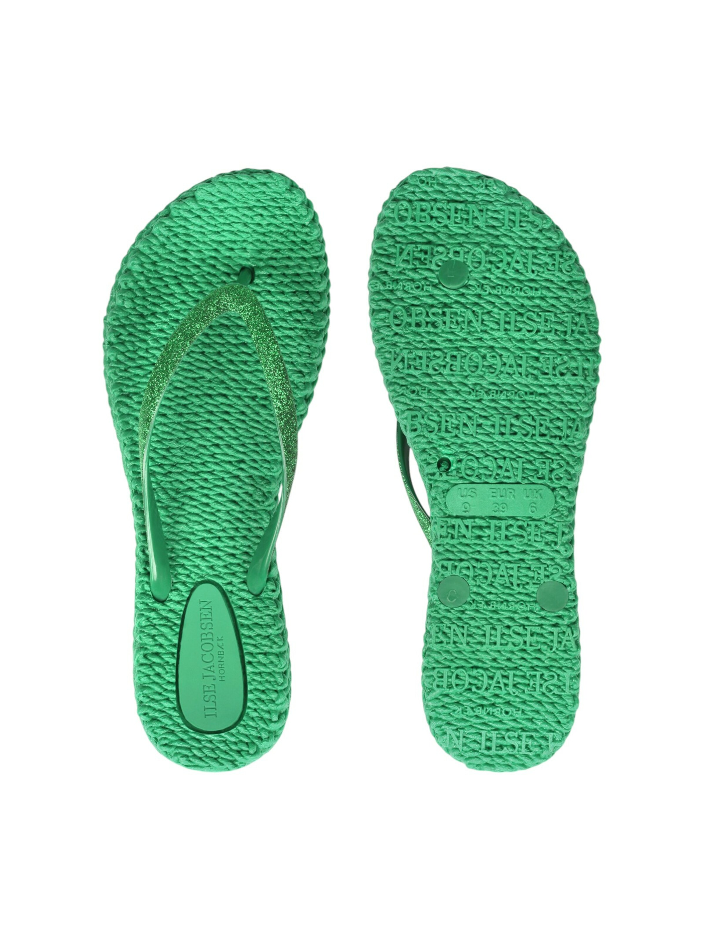 ILSE JACOBSEN T-bar sandals 'Cheerful 01' in Green