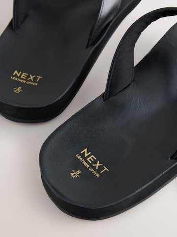 Next T-bar sandals in Black