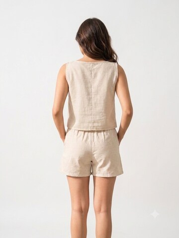 Reich Couture Kombinezon 'Crop Top and shorts' w kolorze beżowy