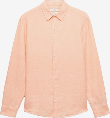 Chemise Marks & Spencer en orange : devant