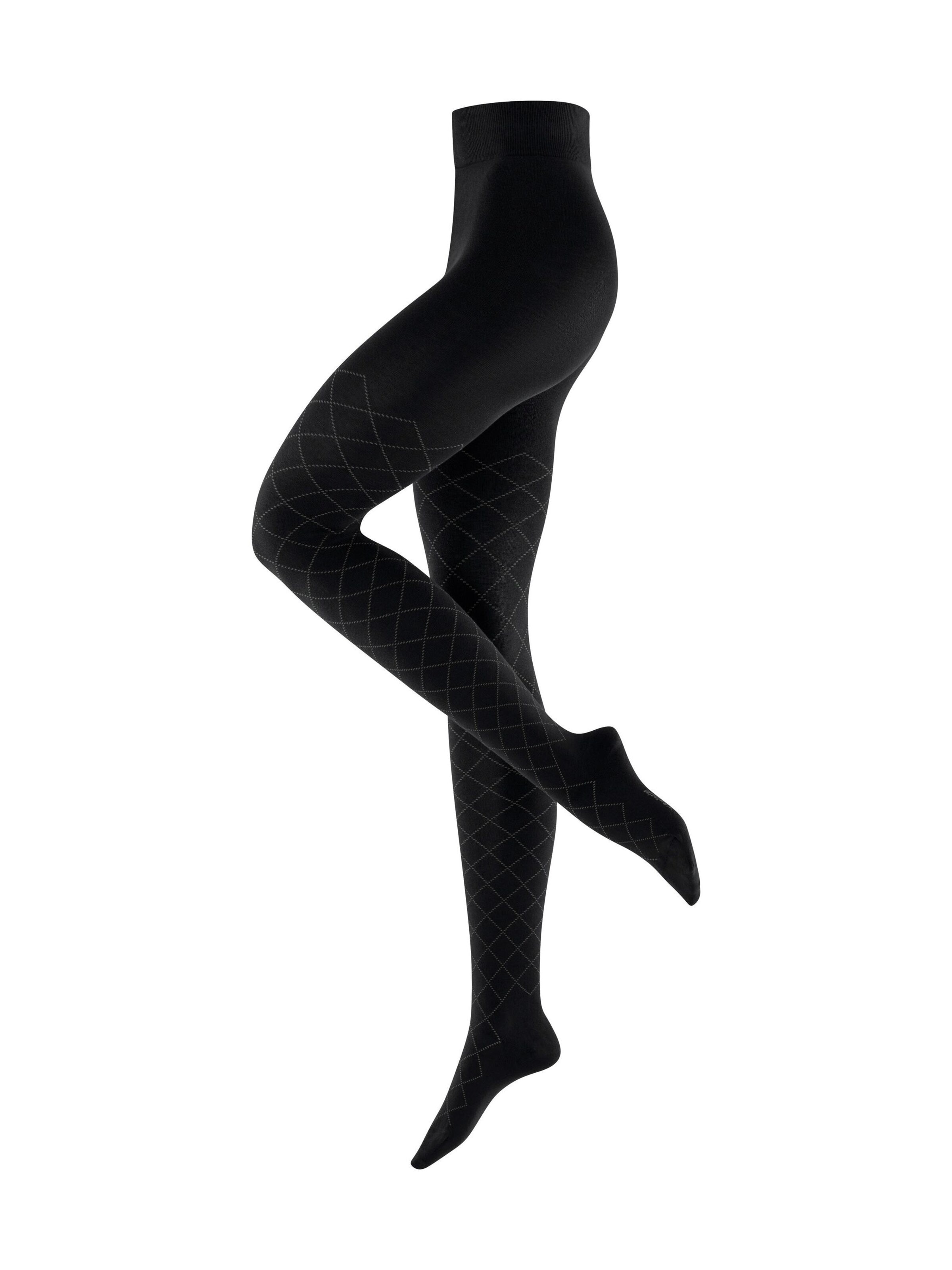 BURLINGTON Strumpfhose 'Argyle Affair'‌‌‌‌‌ in Schwarz: Vorderseite