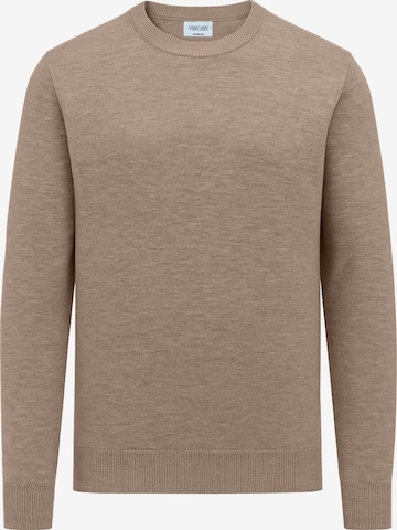 Pull-over 'No. 16' Vercate en marron : devant