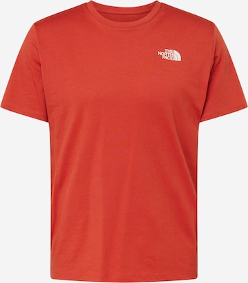 THE NORTH FACE Λειτουργικό μπλουζάκι 'FOUNDATION' σε πορτοκαλί: μπροστά