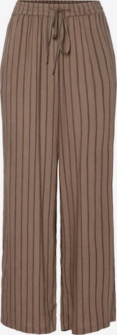 PIECES Trousers 'PCPia' in Brown: front