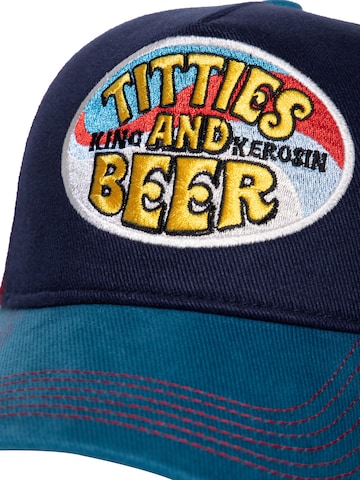 King Kerosin Cap 'Titties and Beer'‌‌‌‌‌ in Blau