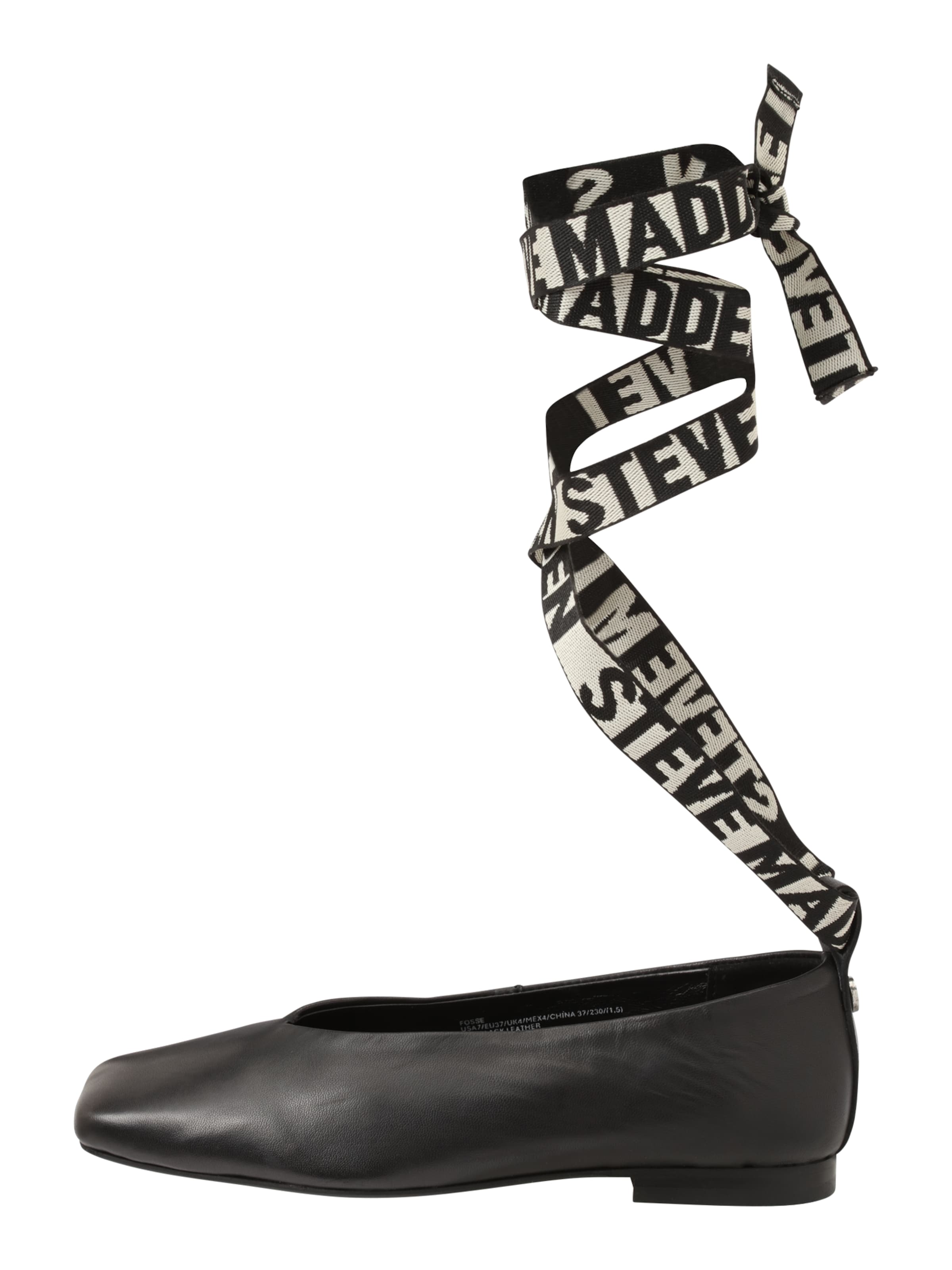 Ballerines à lanières 'Ezri' STEVE MADDEN en noir : sur le côté