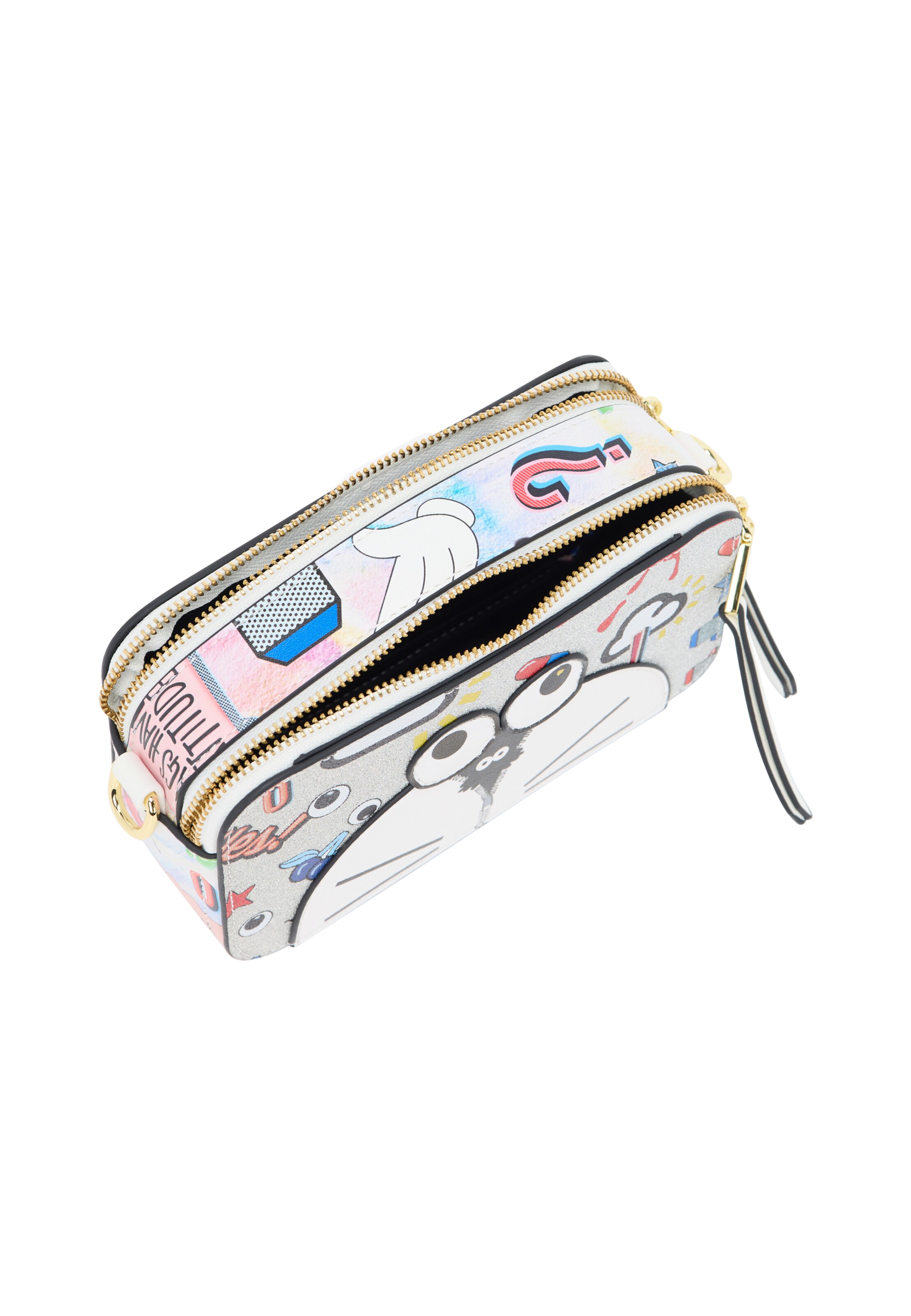 Geantă de umăr 'Pop Eyetheme' de la MYMO pe argintiu