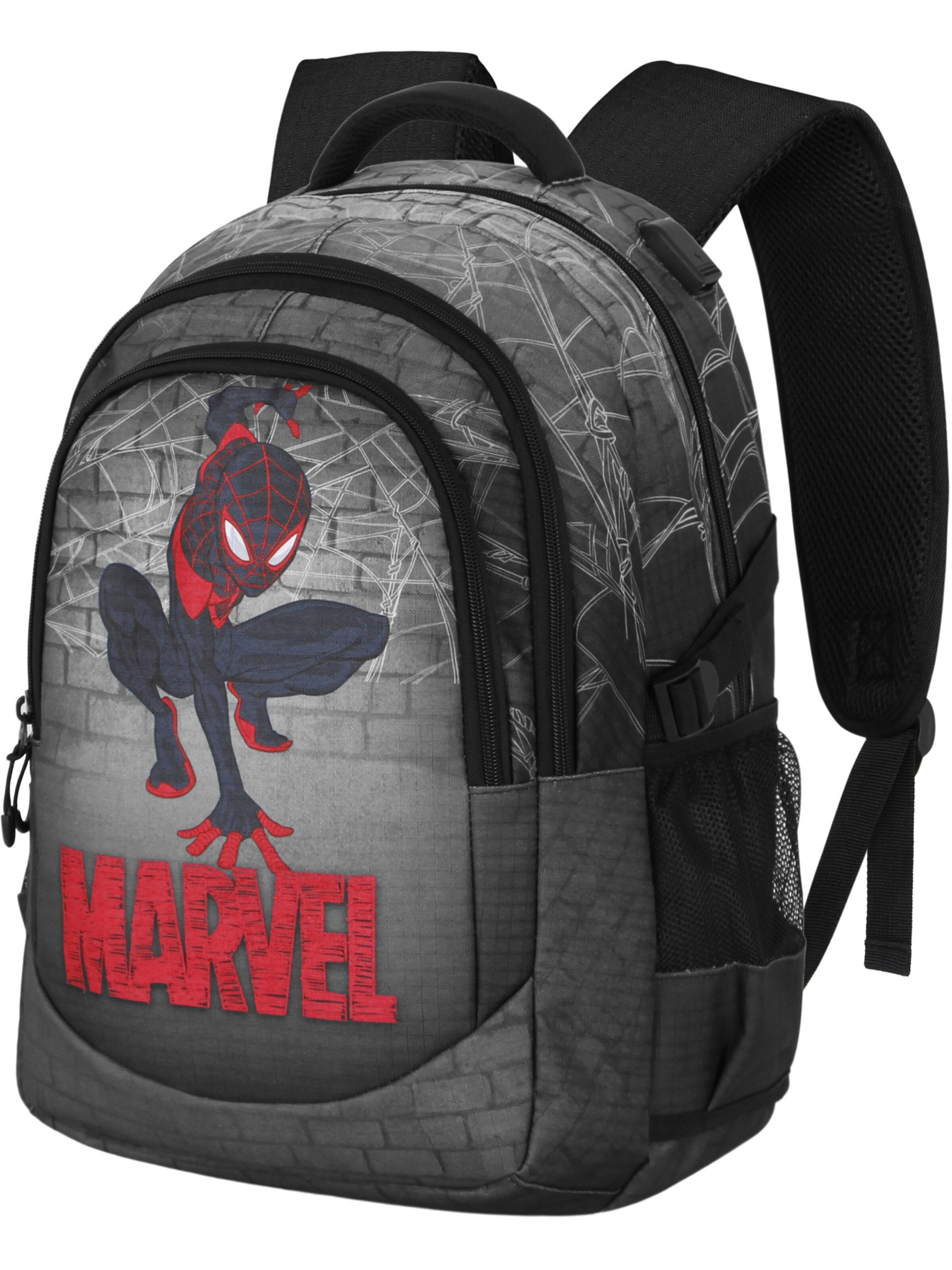 Sac à dos 'Spiderman Spin-PLUS Running' marvel en gris : devant